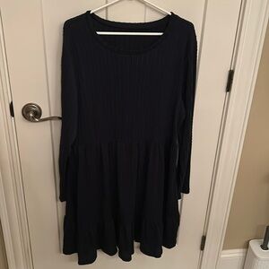 NWOT Rope Pattern Stretchy Blue Dress, size 2XL